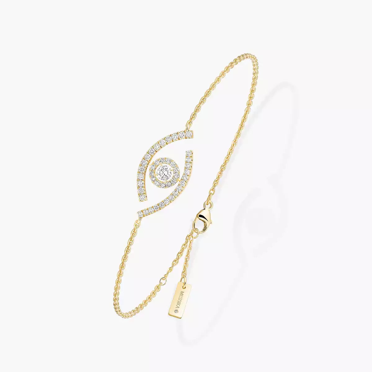 [Clara Jewely]Lucky Eye Pave-Set Diamond Bracelet