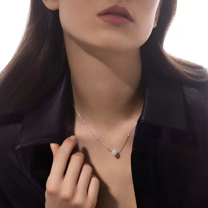 [Clara Jewely]Diamond Necklace 0,20ct Brilliant Shape Joy