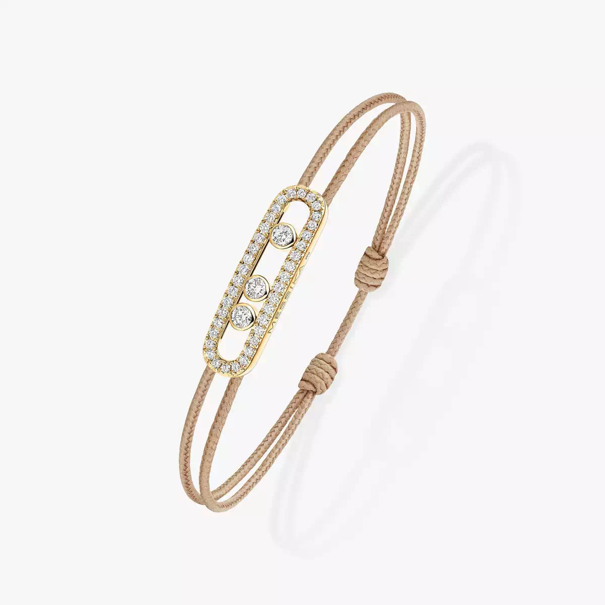 [Clara Jewely]Messika Care(s) pink cord pav茅 bracelet