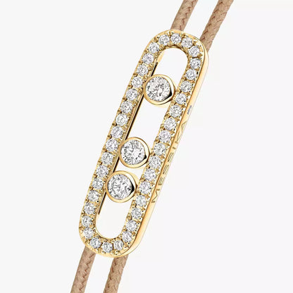 [Clara Jewely]Messika Care(s) pink cord pav茅 bracelet
