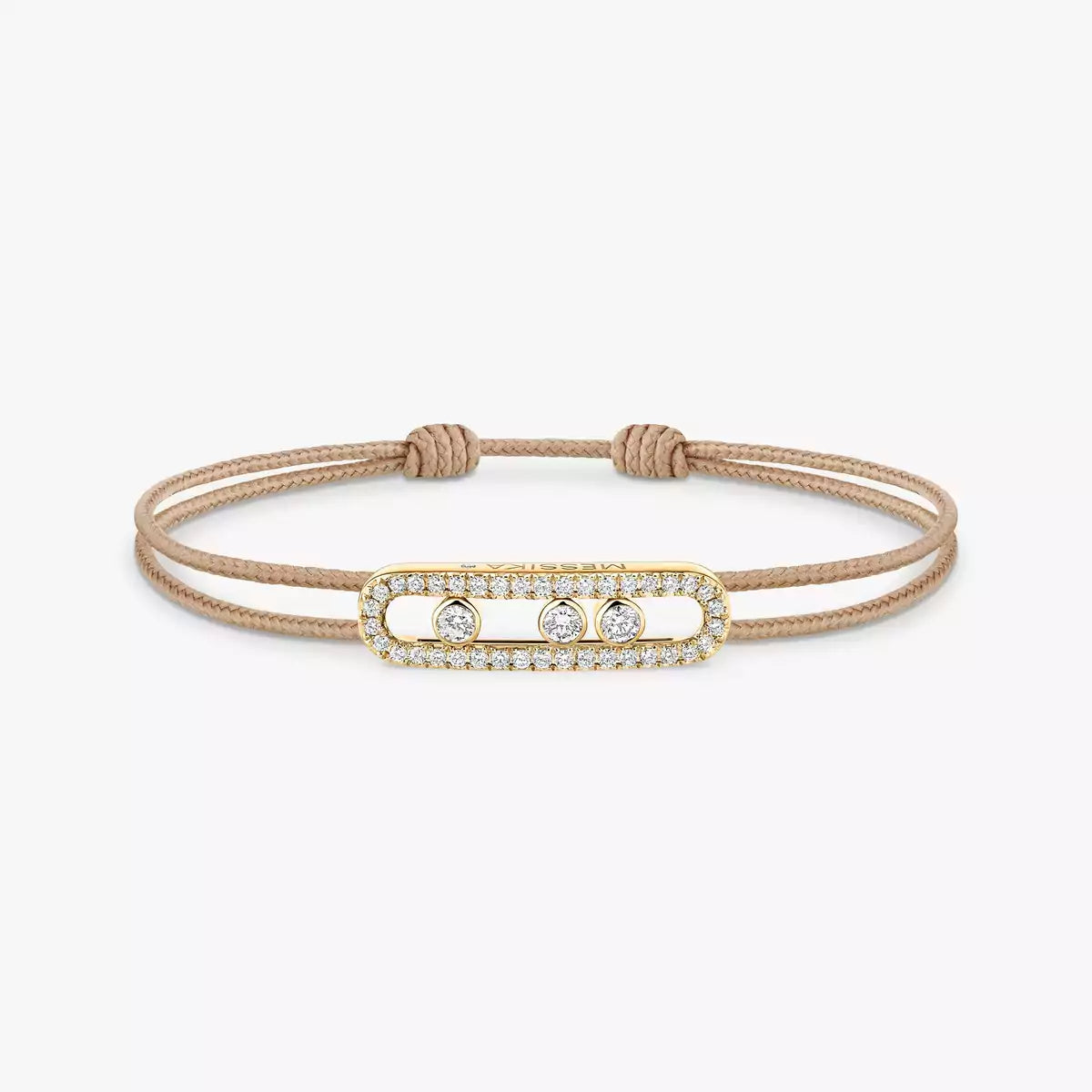 [Clara Jewely]Messika Care(s) pink cord pav茅 bracelet