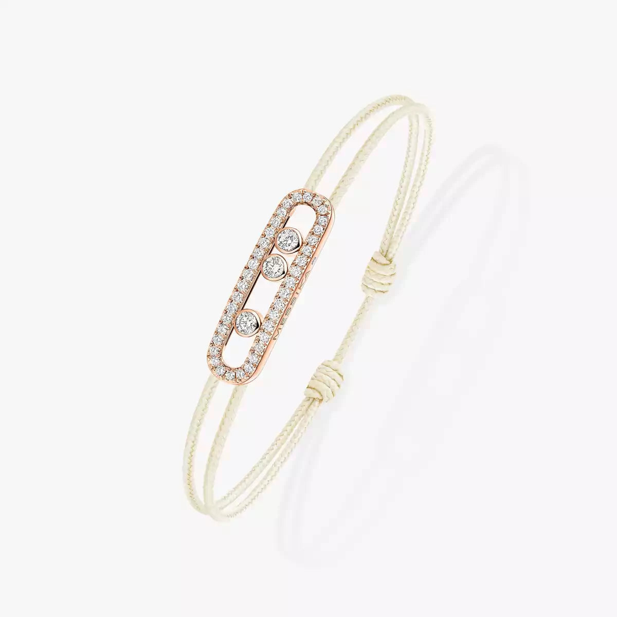 [Clara Jewely]Messika Care(s) pink cord pav茅 bracelet