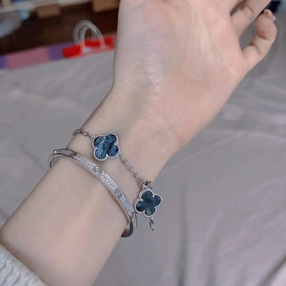 [Clara Jewels]CLOVER 5 MOTIF PIETERSITE BRACELET COLLECTION