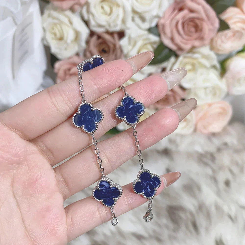 [Clara Jewels]CLOVER 5 MOTIF PIETERSITE BRACELET COLLECTION