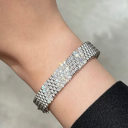 [Clara Jewels]  FIVE-ROW DIAMOND BRACELET