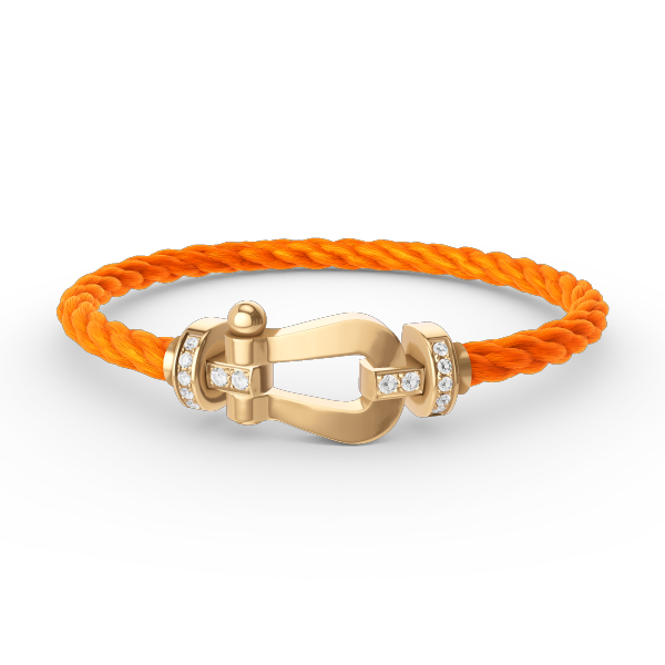 [Clara Jewels]FORCE LARGE HORSESHOE HALF DIAMOND BRACELET GOLD