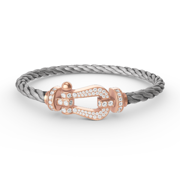 [Clara Jewels]FORCE LARGE HORSESHOE FULL DIAMOND BRACELET ROSE GOLD
