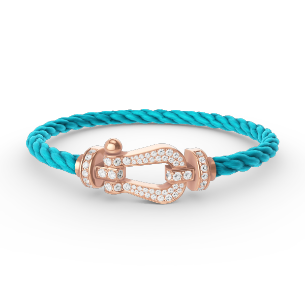 [Clara Jewels]FORCE LARGE HORSESHOE FULL DIAMOND BRACELET ROSE GOLD