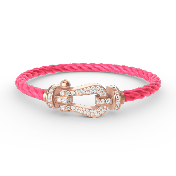 [Clara Jewels]FORCE LARGE HORSESHOE FULL DIAMOND BRACELET ROSE GOLD