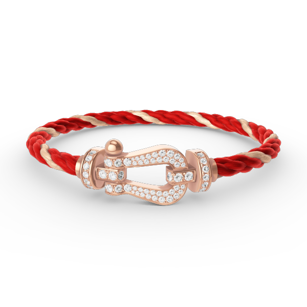 [Clara Jewels]FORCE LARGE HORSESHOE FULL DIAMOND BRACELET ROSE GOLD