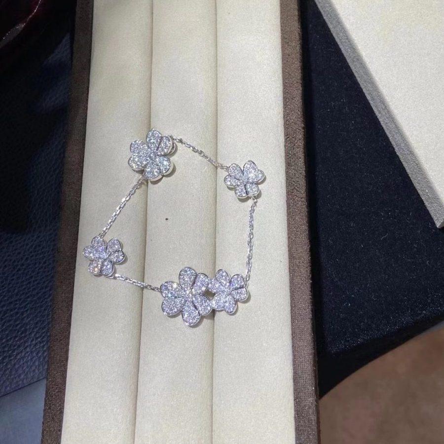 [Clara Jewels]FRIVOLE SILVER 5 FLOWERS BRACELET