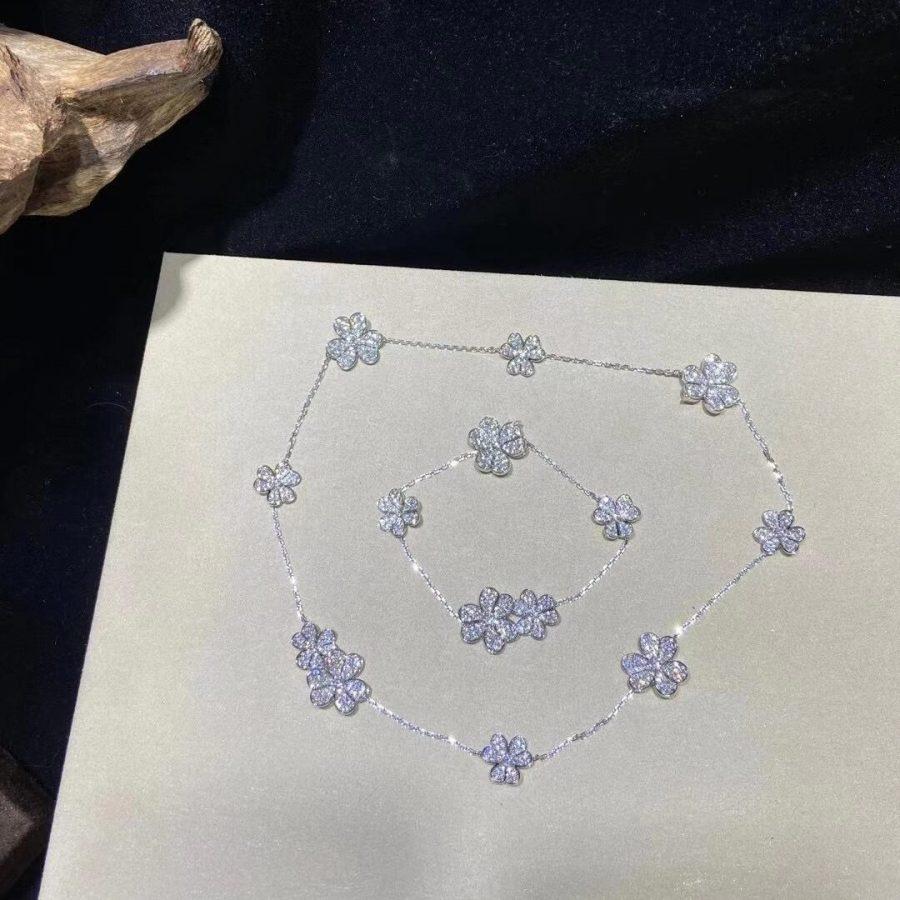 [Clara Jewels]FRIVOLE SILVER 5 FLOWERS BRACELET
