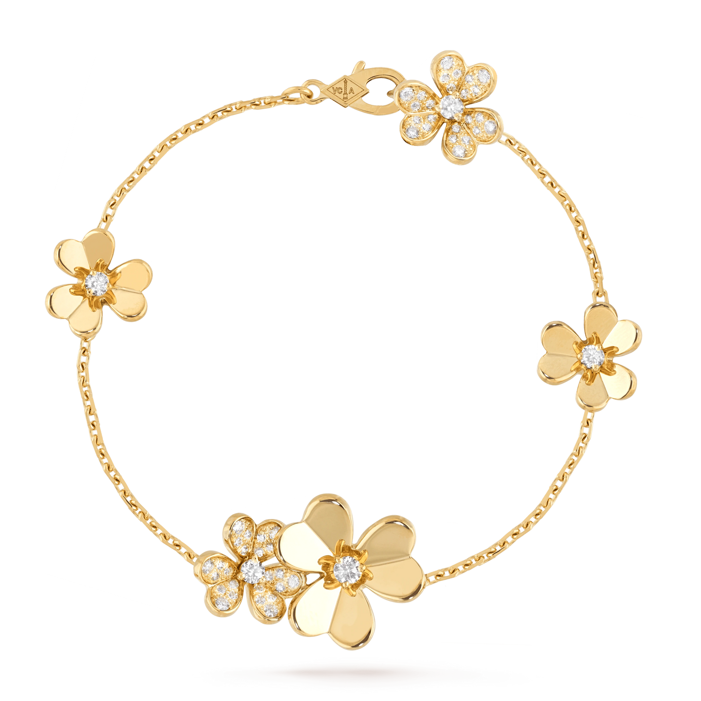 [Clara Jewels]FRIVOLE GOLD 5 FLOWERS BRACELET