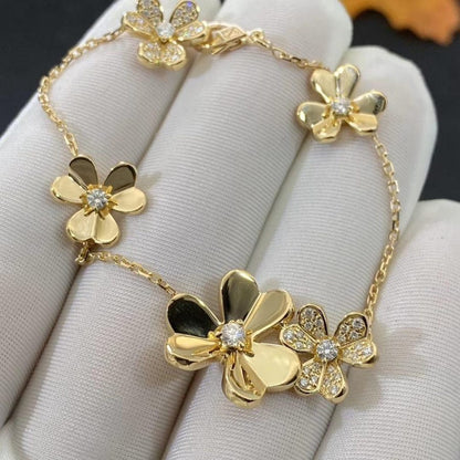 [Clara Jewels]FRIVOLE GOLD 5 FLOWERS BRACELET