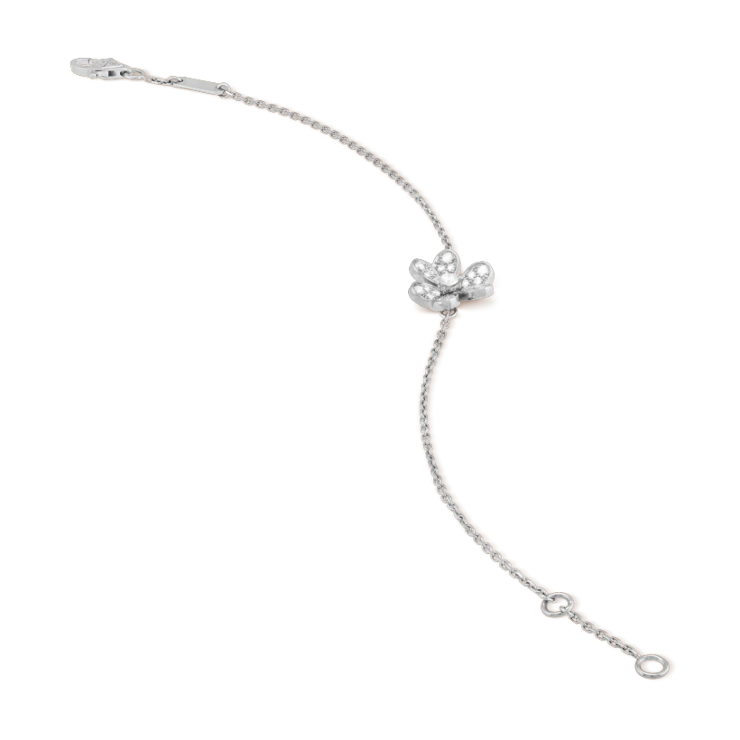 [Clara Jewels]FRIVOLE SILVER FLOWER DIAMOND BRACELET