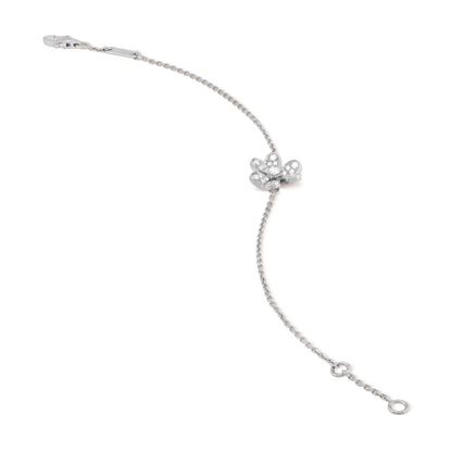 [Clara Jewels]FRIVOLE SILVER FLOWER DIAMOND BRACELET