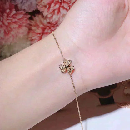 [Clara Jewels]FRIVOLE GOLD FLOWER DIAMOND BRACELET
