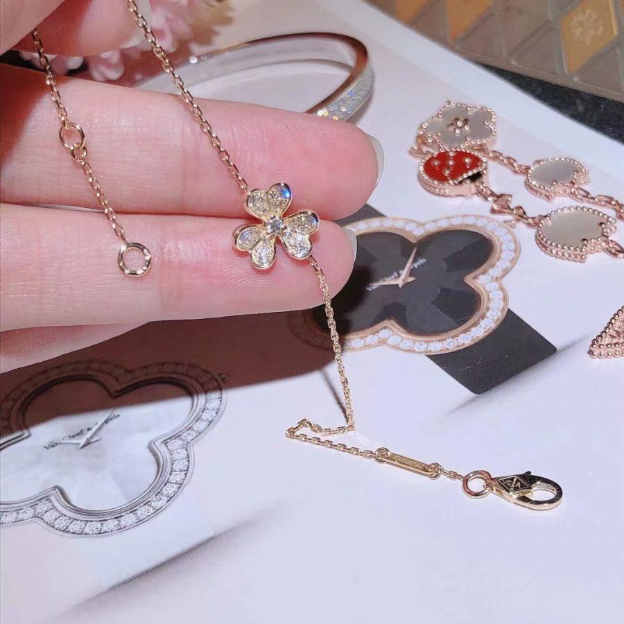 [Clara Jewels]FRIVOLE GOLD FLOWER DIAMOND BRACELET