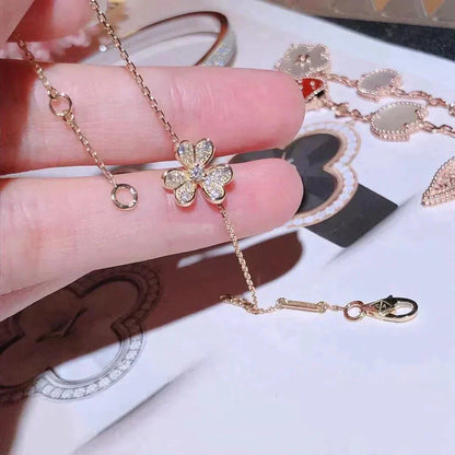 [Clara Jewels]FRIVOLE GOLD FLOWER DIAMOND BRACELET