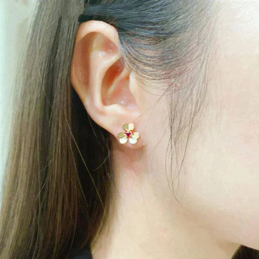 [Clara Jewels]FRIVOLE  FLOWER PINK EARRINGS