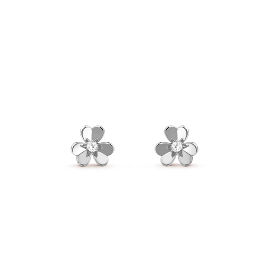 [Clara Jewels]FRIVOLE MINI SILVER FLOWER EARRINGS