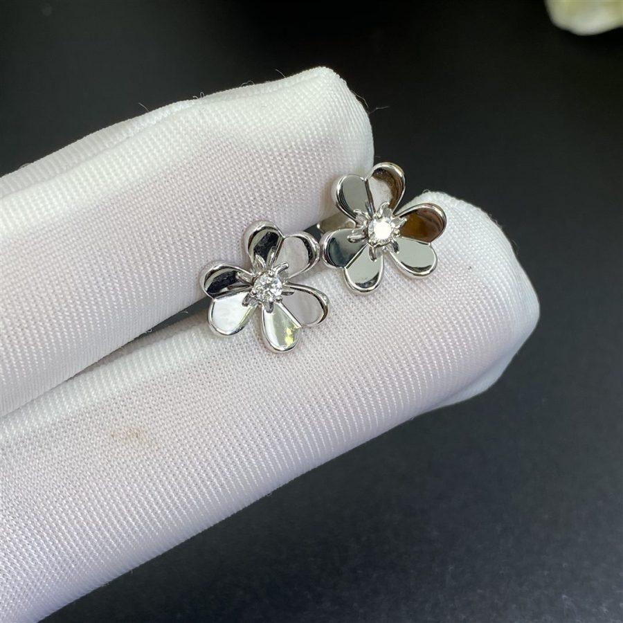 [Clara Jewels]FRIVOLE MINI SILVER FLOWER EARRINGS