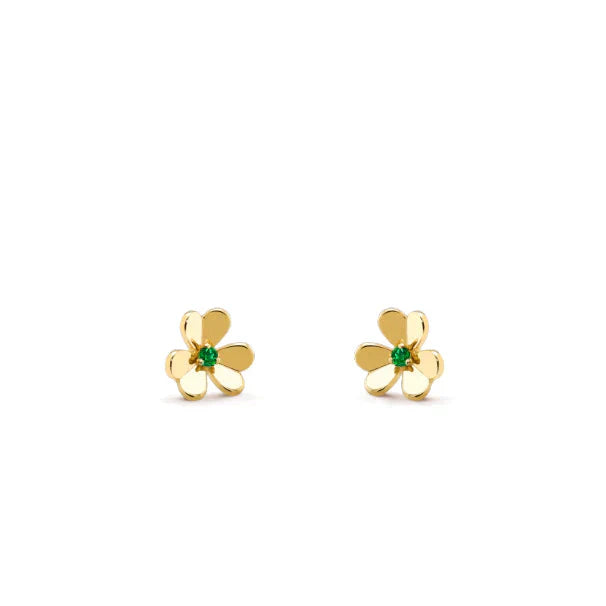 [Clara Jewels]FRIVOLE  FLOWER MALACHITE EARRINGS