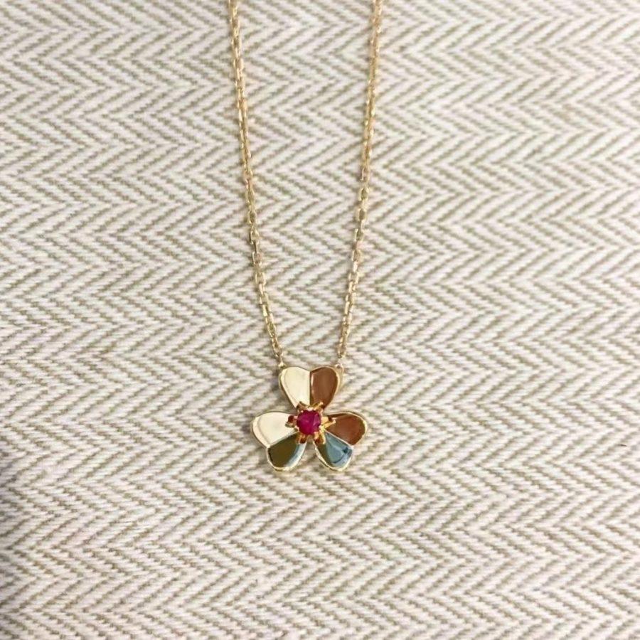 [Clara Jewels]FRIVOLE GOLD FLOWER NECKLACE
