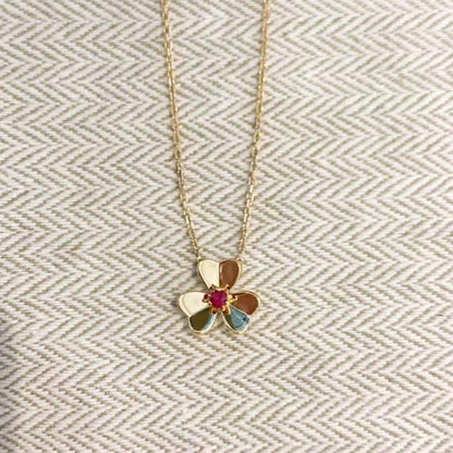 [Clara Jewels]FRIVOLE GOLD FLOWER NECKLACE