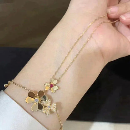 [Clara Jewels]FRIVOLE GOLD FLOWER NECKLACE