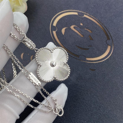 [Clara Jewels]CLOVER 25MM SILVER BIG CLOVER NECKLACE