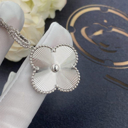 [Clara Jewels]CLOVER 25MM SILVER BIG CLOVER NECKLACE