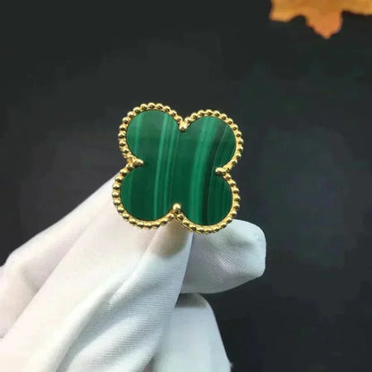 [Clara Jewels]CLOVER MALACHITE RING