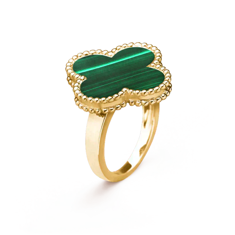 [Clara Jewels]CLOVER MALACHITE RING
