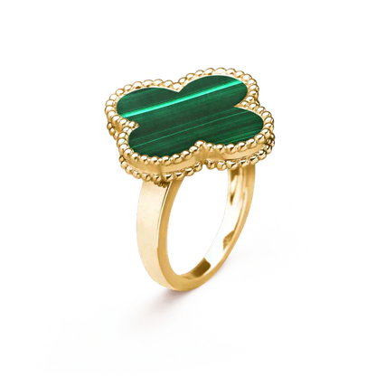 [Clara Jewels]CLOVER MALACHITE RING
