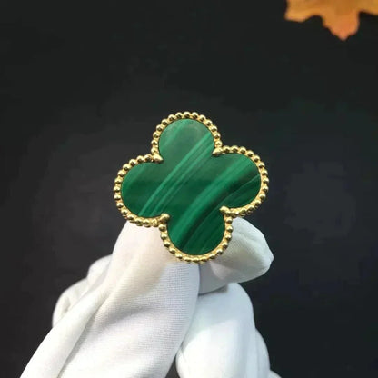 [Clara Jewels]CLOVER MALACHITE RING