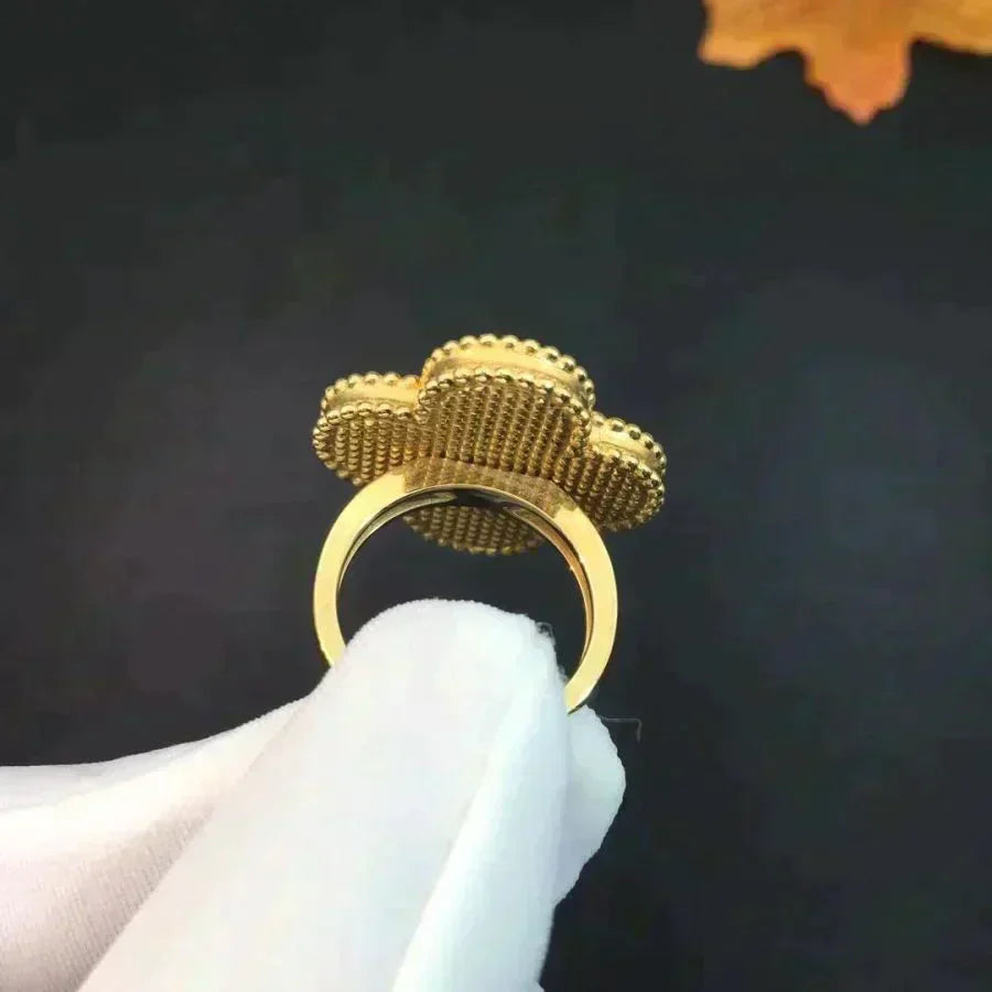 [Clara Jewels]CLOVER MALACHITE RING