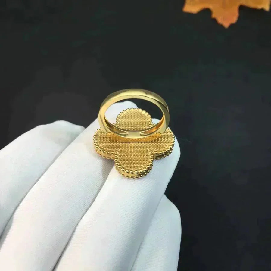[Clara Jewels]CLOVER MALACHITE RING