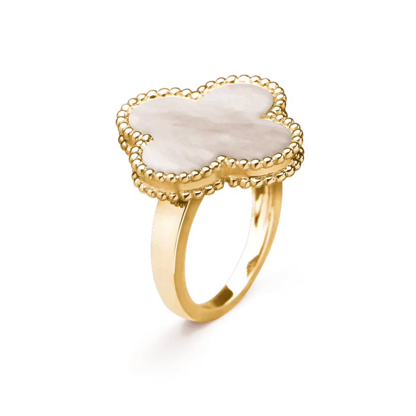 [Clara Jewels]CLOVER WHITE MOP RING