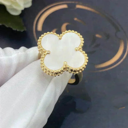 [Clara Jewels]CLOVER WHITE MOP RING