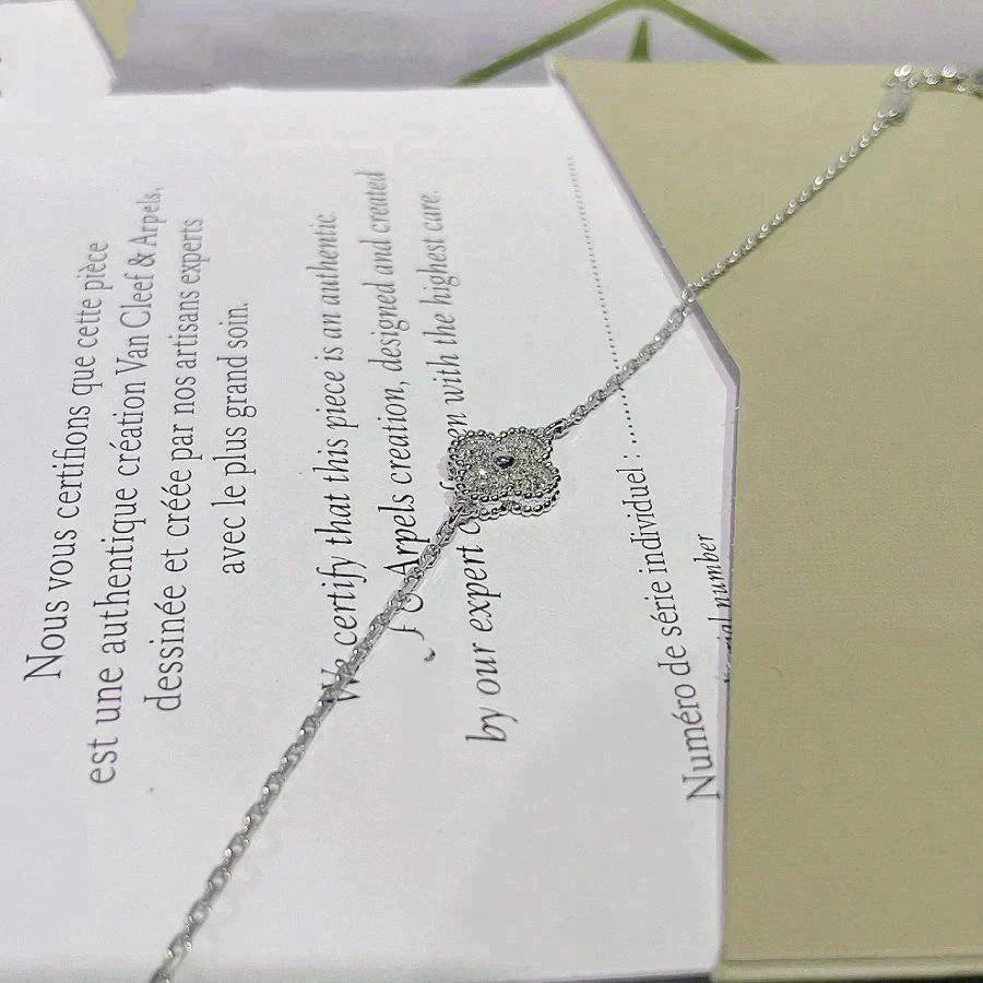 [Clara Jewels]CLOVER  SINGLE FLOWER BRACELET SILVER