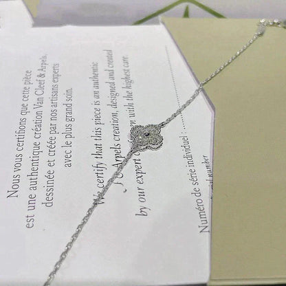 [Clara Jewels]CLOVER  SINGLE FLOWER BRACELET SILVER