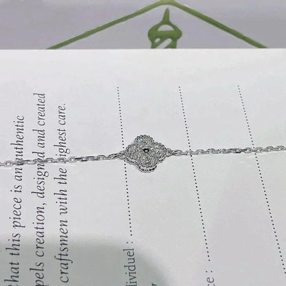[Clara Jewels]CLOVER  SINGLE FLOWER BRACELET SILVER