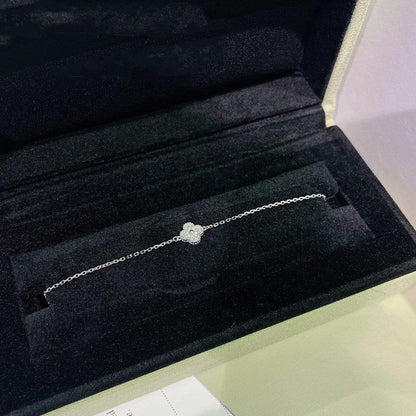 [Clara Jewels]CLOVER  SINGLE FLOWER BRACELET SILVER