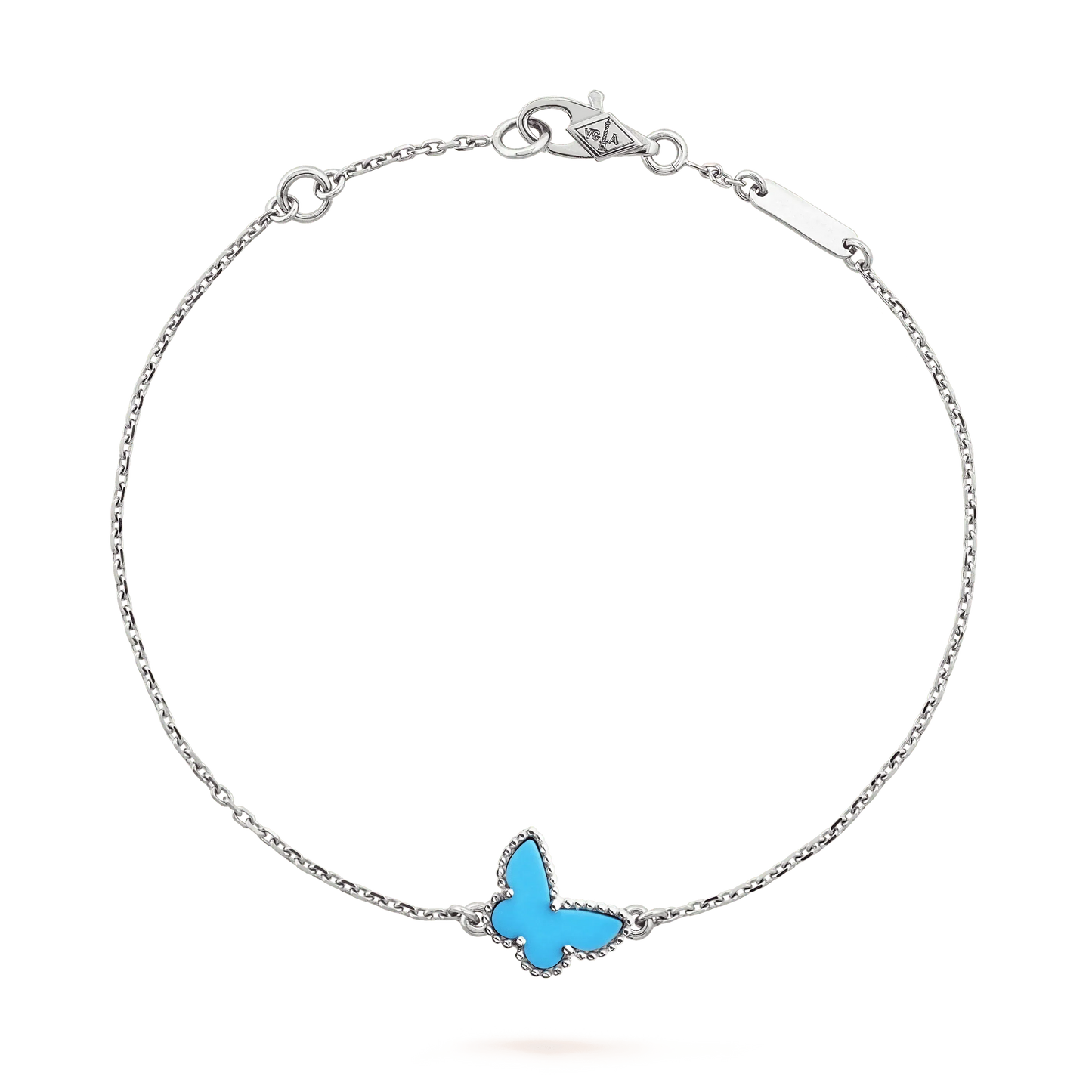 [Clara Jewels]BUTTERFLY TURQUOISE BUTTERFLY BRACELET SILVER