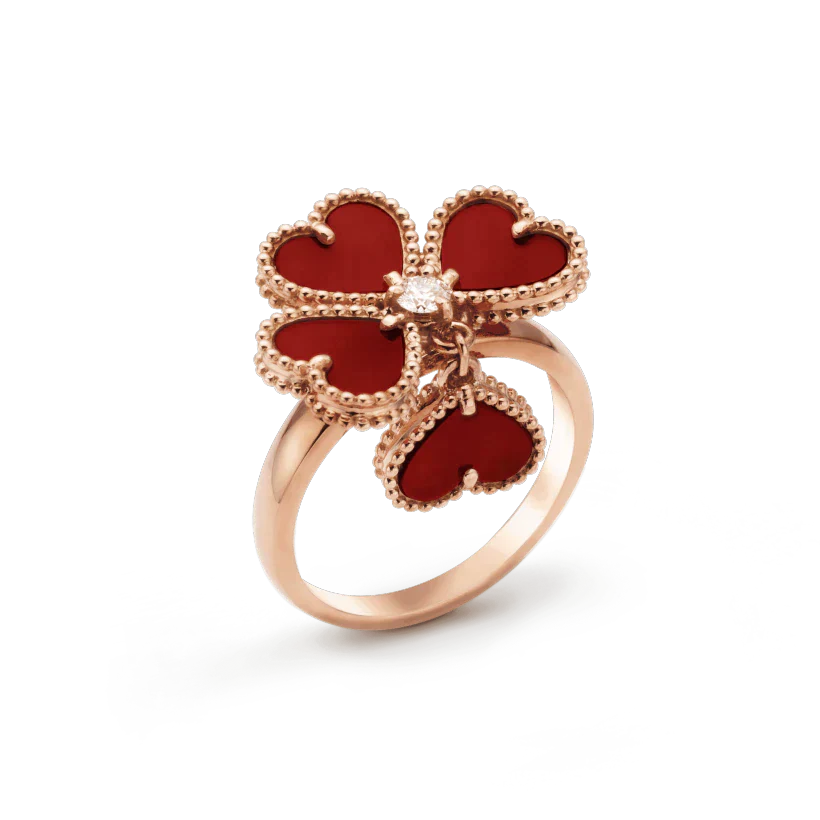 [Clara Jewels]SWEET CLOVER CARNELIAN RING