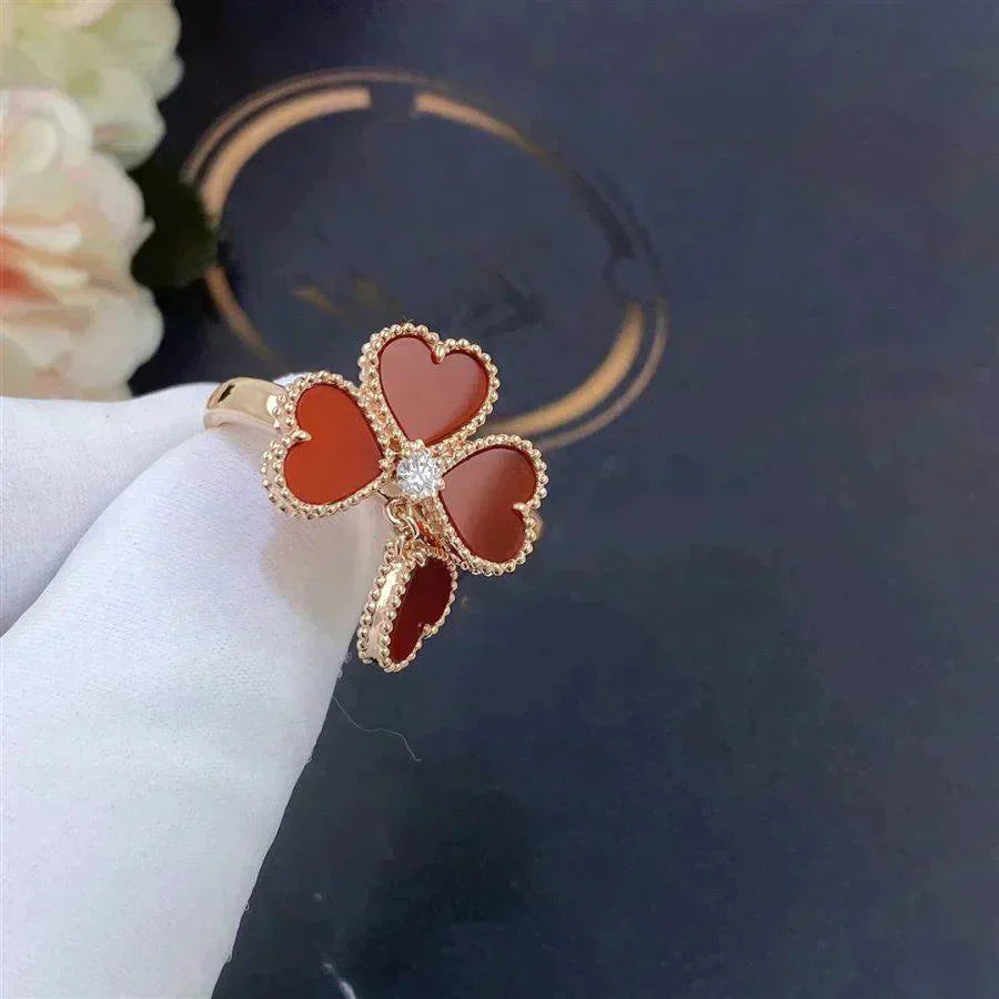 [Clara Jewels]SWEET CLOVER CARNELIAN RING