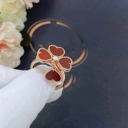 [Clara Jewels]SWEET CLOVER CARNELIAN RING