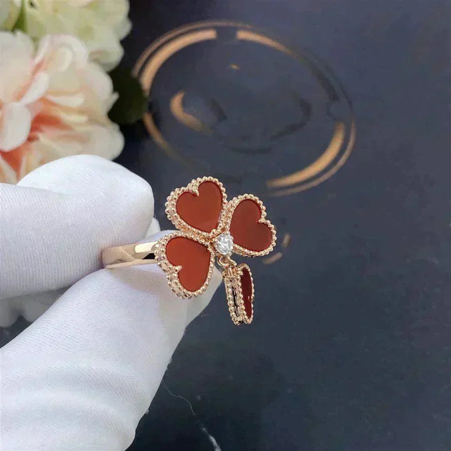 [Clara Jewels]SWEET CLOVER CARNELIAN RING