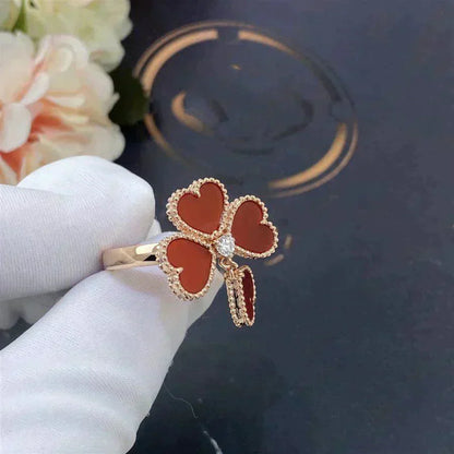 [Clara Jewels]SWEET CLOVER CARNELIAN RING